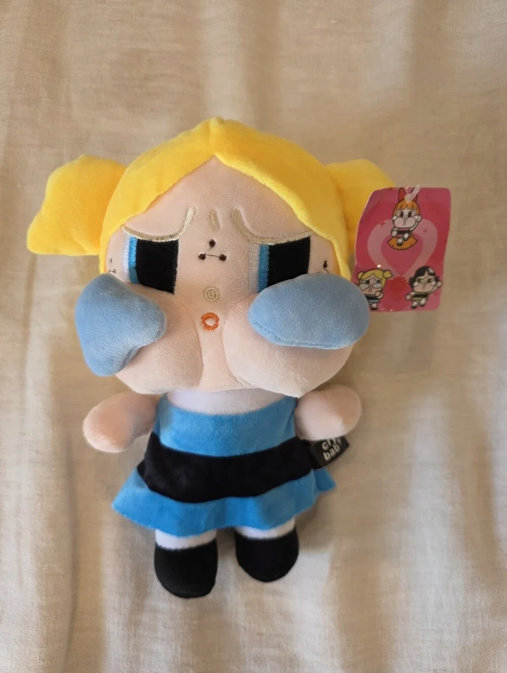NWT Pop Mart x Cry Baby Powerpuff Girls Bubbles Crying Plush Toy